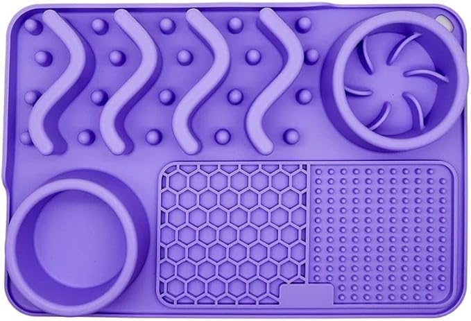Silicone Dog Feeding Mat with Slow Feeder & Lick Pad - Image 2
