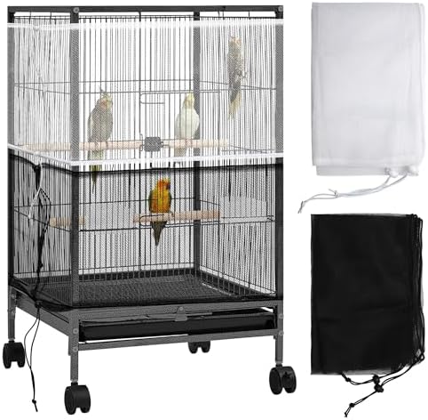 Catcan 2 Pack Bird Cage Seed Catcher Guard, Bird Cage Cover, Heavy Duty by Unknown