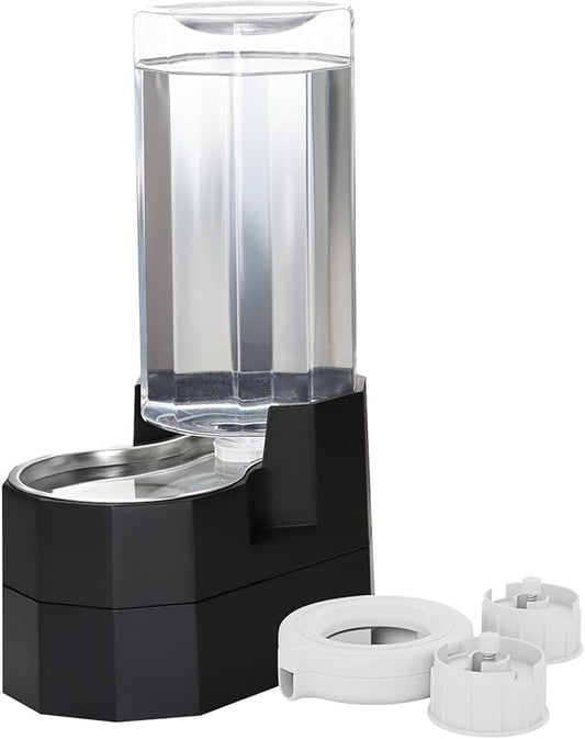 RIZZARI Black 9L Raised Gravity Dog Water Dispenser by Sfozstra