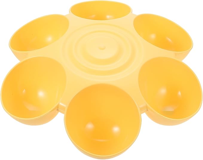 HOMSFOU Flower-Shaped Pet Feeding Bowl Multi-Compartment Plastic Puppy Treats by HOMSFOU