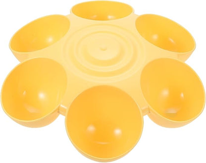 HOMSFOU Flower-Shaped Pet Feeding Bowl Multi-Compartment Plastic Puppy Treats by HOMSFOU
