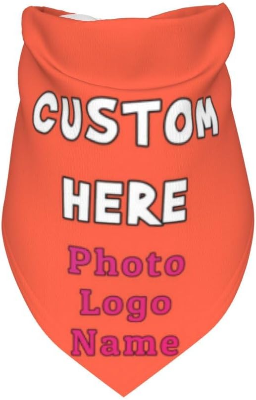 Custom Pet Scarf Dog Bandana, Personalized Triangle Bib Suitable - Image 3