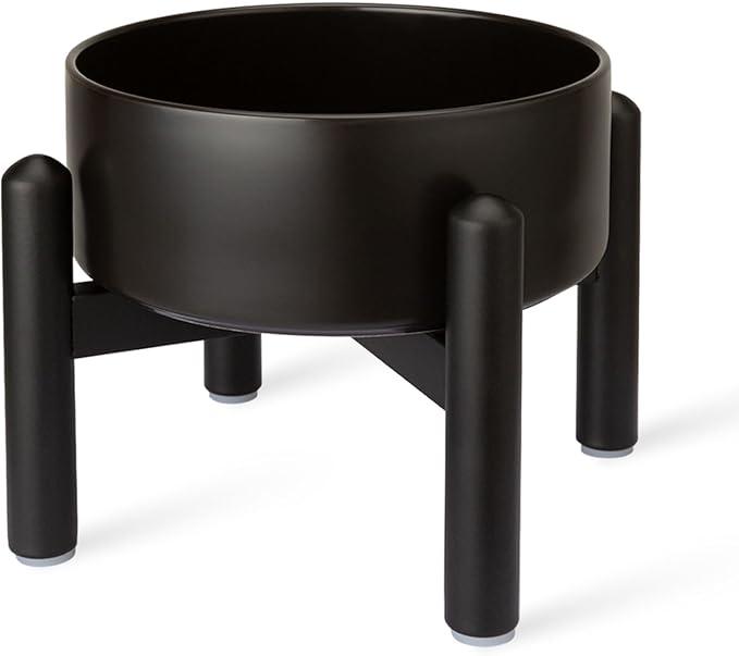 Raised Ceramic Dog Bowl, 6.1'' Modern Feeding Bowl - Image 10