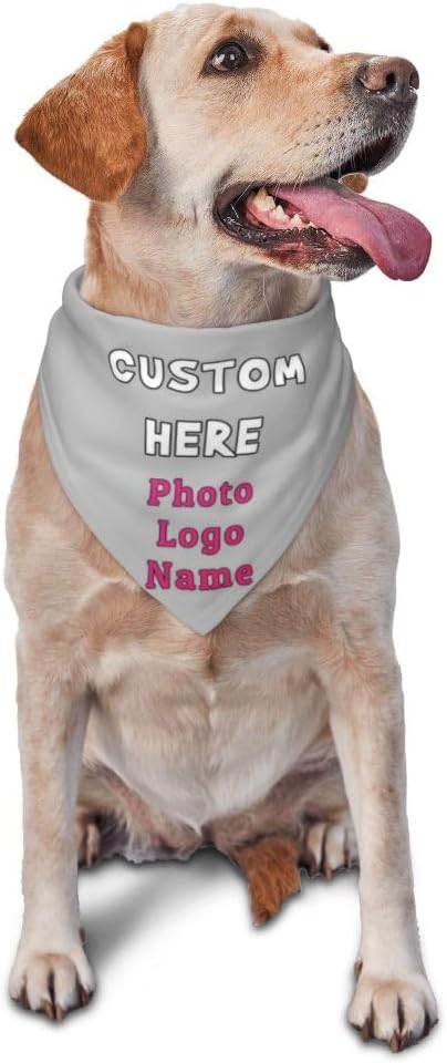 Custom Pet Scarf Dog Bandana, Personalized Triangle Bib Suitable by YURIOPF