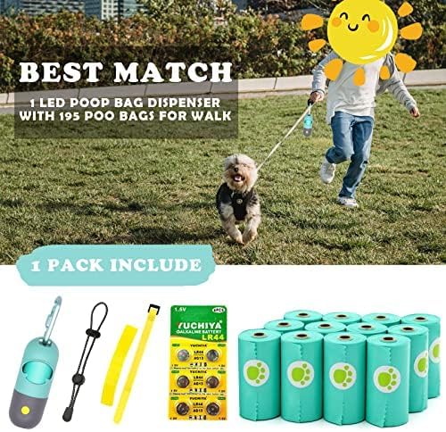 Dog Poop Bags Holder with LED Flashlight|Pet Waste Bags Dispenser - Image 4