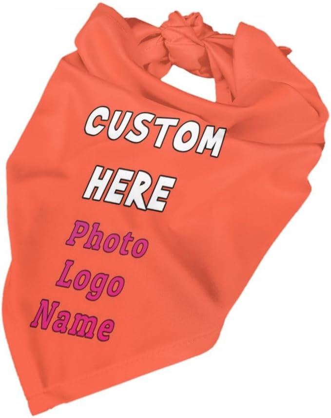 Custom Pet Scarf Dog Bandana, Personalized Triangle Bib Suitable - Image 4