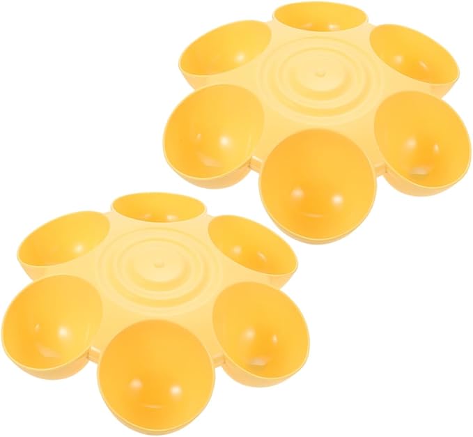 2pcs Flower Petal Shaped Pet Food Container and Water Bowl Set, Six-Compartment by Unknown