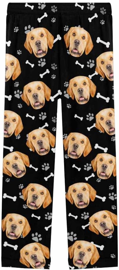 Personalized Pajama Pants for Women Custom Photo Face Printed Pajama Bottoms - Image 3