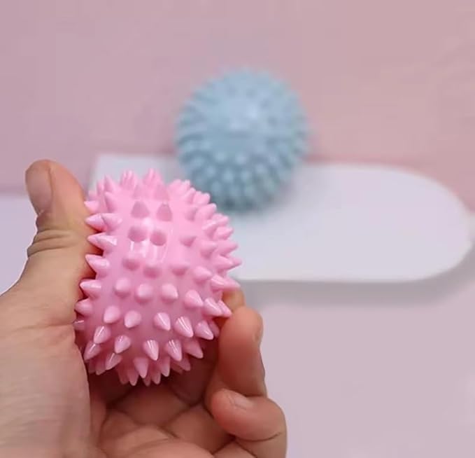 4Pcs Colorful Dogs Toy Spiky TPR Ball No Squeak Chew Toy Long Lasting - Image 6