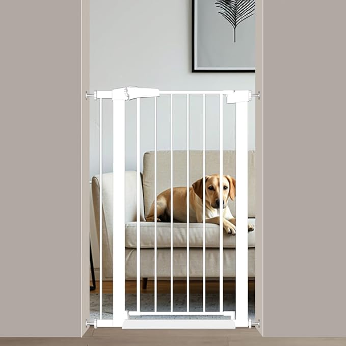 Fairy Baby 24.5"-29.5" Inch Narrow Baby Gate, Metal Safety Child Gate Auto Close by FairyBaby