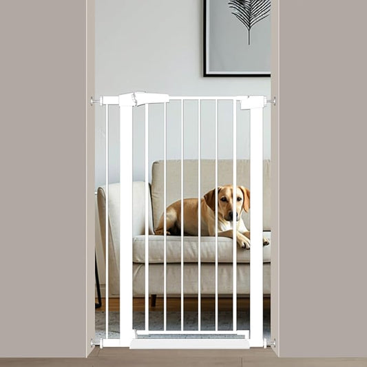 Fairy Baby 24.5"-29.5" Inch Narrow Baby Gate, Metal Safety Child Gate Auto Close by FairyBaby