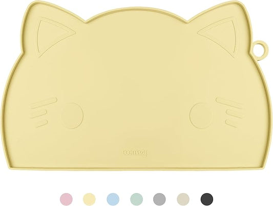 Coomazy Cat Food Mat, Thicker Dog Feeding Mat by Coomazy