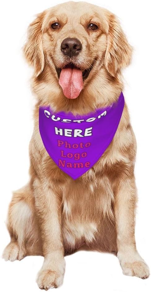 Custom Pet Scarf Dog Bandana, Personalized Triangle Bib Suitable - Image 7