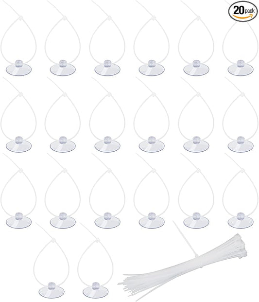 AQUANEAT 20 Pack Suction Cups by Aquaneat