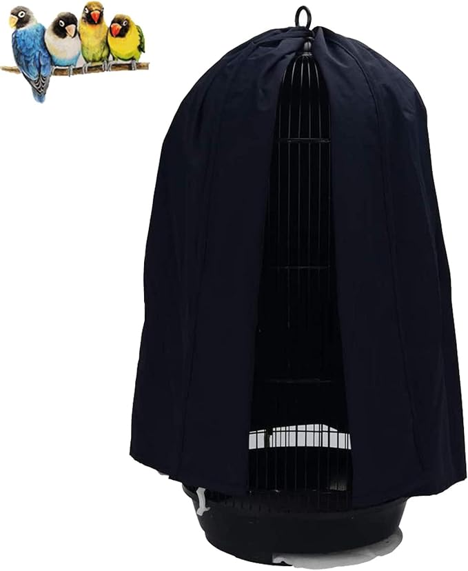 QBLEEV Round Parrot Birdcage Cover Pet Universal Blackout Cage Cover Shade by QBLEEV