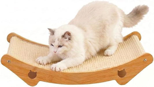 Sisal Cat Scratcher Bed, 3-in-1 Natural Sisal Scratching Board & Hammock by Unknown