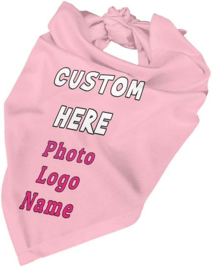 Custom Pet Scarf Dog Bandana, Personalized Triangle Bib Suitable - Image 4