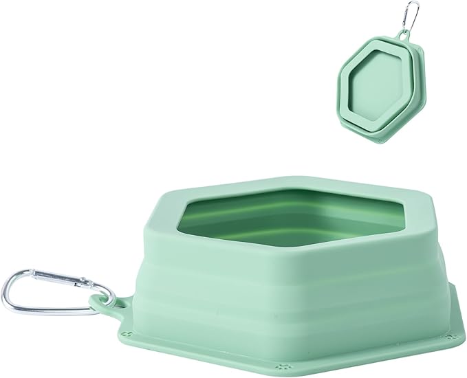 No Splash Dog Travel Bowls for Cars, Spill Proof Collapsible Dogs Water and by SLSON