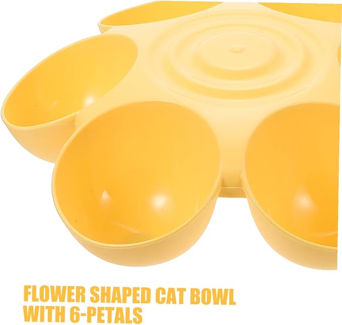 TOYANDONA 2pcs Flower Petal Shaped Pet Feeding Bowls - Image 6
