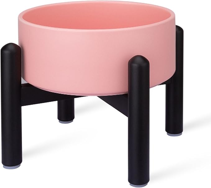 Raised Ceramic Dog Bowl, 6.1'' Modern Feeding Bowl - Image 10