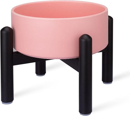 Raised Ceramic Dog Bowl, 6.1'' Modern Feeding Bowl - Image 10
