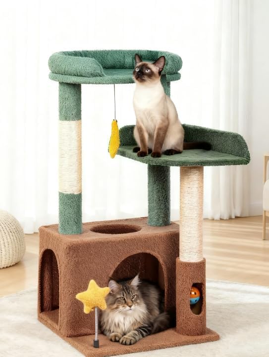 31" Cute Cat Tower for Indoor Kittens by Purrlato