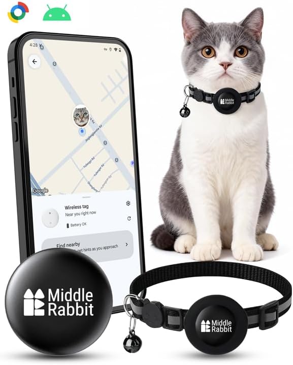 Middle Rabbit Cat GPS Tracker Tag by MiddleRabbit