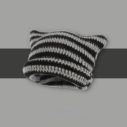 Crochet Hats for Women Cat Beanie Vintage Beanies Women Fox Hat Grunge - Image 6