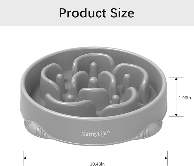 MateeyLife Large Slow Feeder Dog Bowls, Anti-Choking Puzzle Dog Food Bowls - Image 3