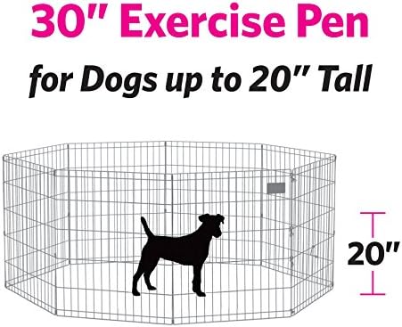 MidWest Homes for Pets 30-Inch Exercise Pen, for Indoor and Outdoor Use - Image 4