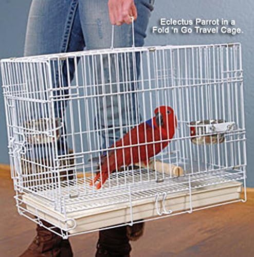 Durable Easy Portable Metal Travel or Veterinary Collapsable Parrot Bird - Image 2