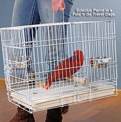 Durable Easy Portable Metal Travel or Veterinary Collapsable Parrot Bird - Image 2