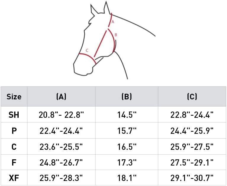 HORZE Adepto Adjustable Horse Halter | Soft, Durable Polyester - Dark Navy - Warmblood