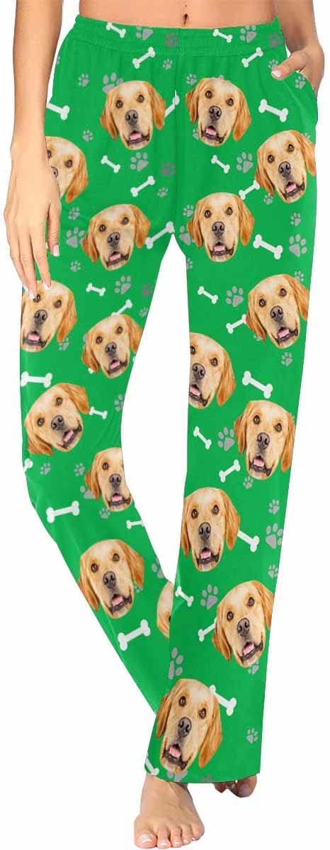 Personalized Pajama Pants for Women Custom Photo Face Printed Pajama Bottoms by FunStudio