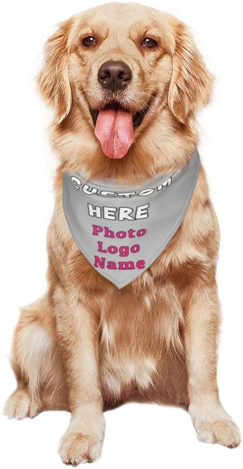 Custom Pet Scarf Dog Bandana, Personalized Triangle Bib Suitable - Image 7