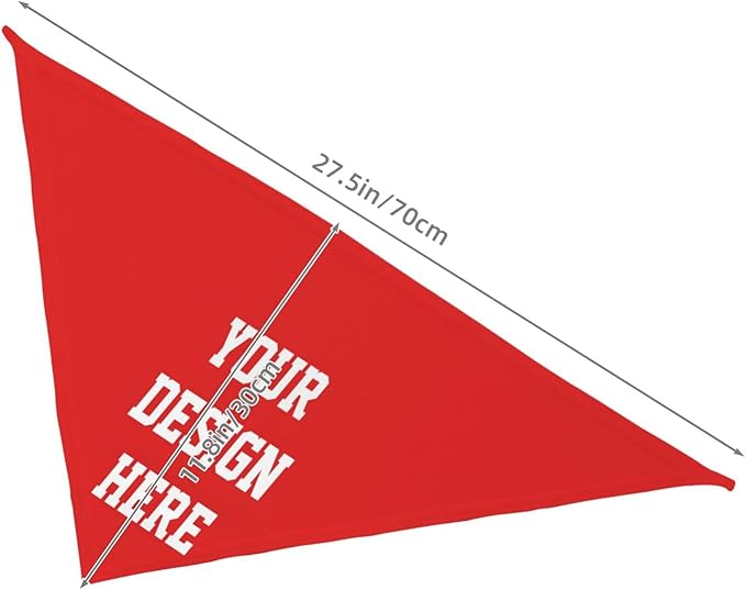 Custom Dog Bandana, Personalized Pet Scarf Triangle Neckwear, Add Your Image - Image 8