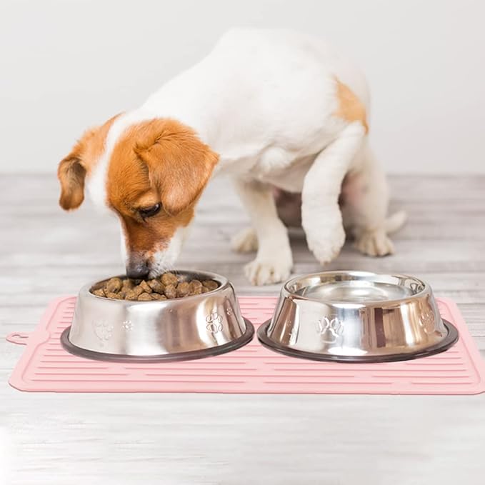 Pet Placemat for Dog and Cat, Mat for Prevent Food and Water Overflow, Portable - Image 7