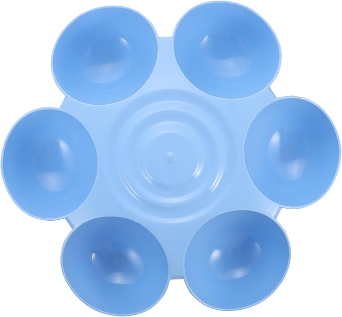 Indoor Flower-Shaped Pet Bowl Multi-Compartment Feeder by Unknown