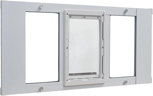 Ideal Pet Products Aluminum Sash Window Pet Door, Adjustable to Fit Window by IdealPetProducts
