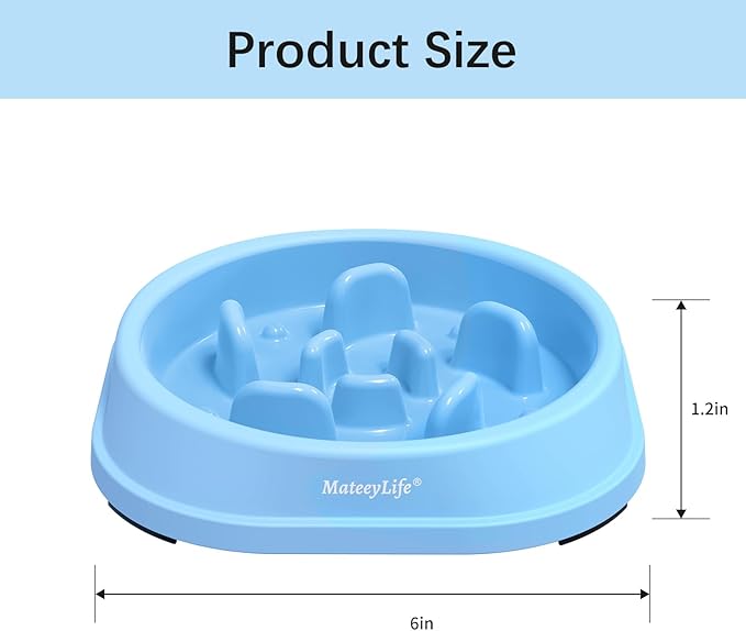 MateeyLife Small Slow Feeder Cat Bowls 2PCS, Anti-Choking Puzzle Cat Food Bowls - Image 3