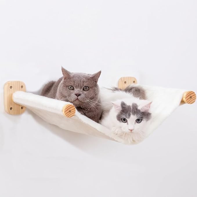 Cat Wall Hammock Shelves, Dual-Sided Cat Bed by PELUOMOZ