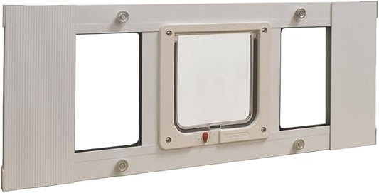 Ideal Pet Products Aluminum Sash Window Pet Door, Adjustable to Fit Window by IdealPetProducts