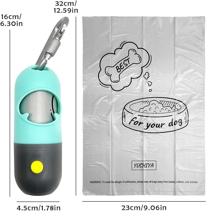 Dog Poop Bag Holder With LED Flashlight | Pet Waste Dispenser - Image 6