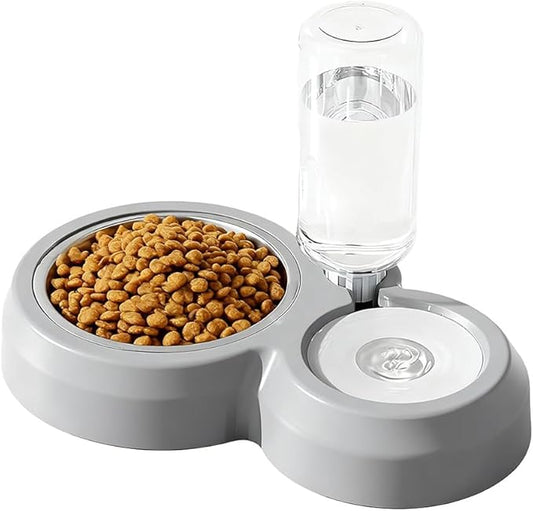Double Dog Cat Bowls, Cat Food and Water Bowl Set by Unknown