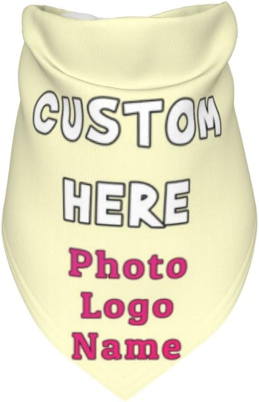 Custom Dog Bandana with Name Photo Logo Personalized Dog Scarf Suitable - Image 3