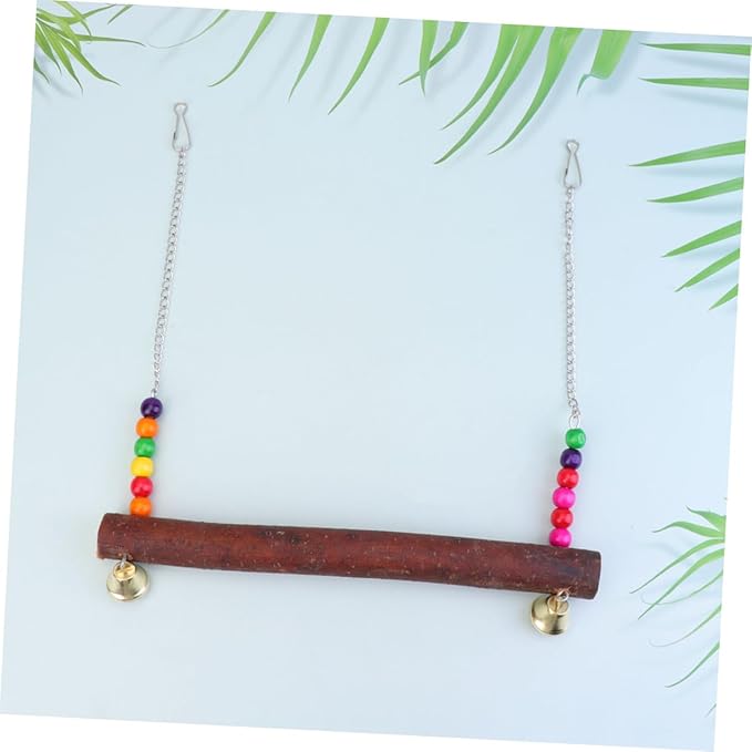 Yardwe Parrot Wooden Hanging Swing - Image 7