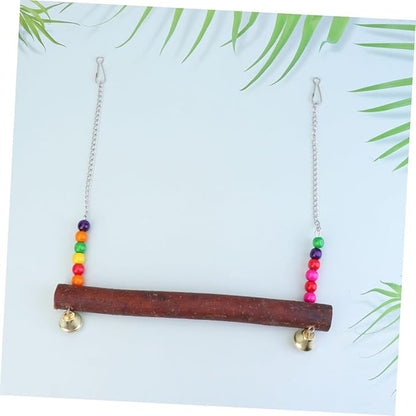 Yardwe Parrot Wooden Hanging Swing - Image 7