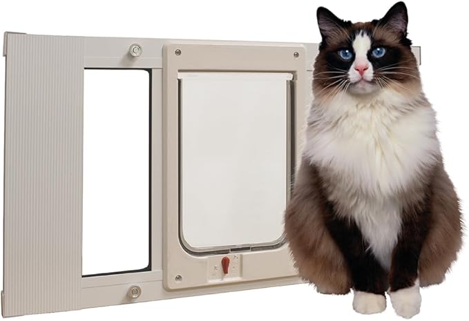Ideal Pet Products Aluminum Sash Window Pet Door, Adjustable to Fit Window - Image 5