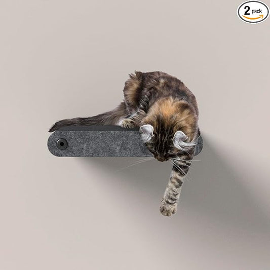 Wall Mounted Cat Steps Short Shelves by Pryde Pets by PrydePets