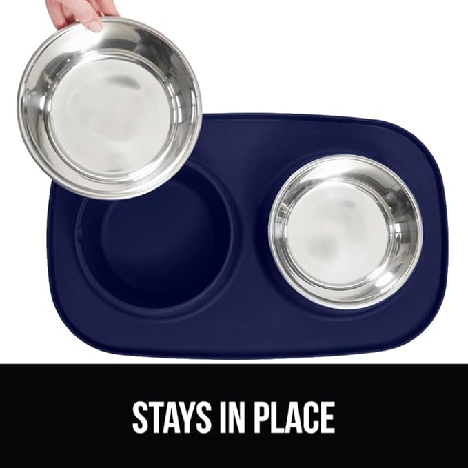 GORILLA GRIP Feeding Mat Bowl Set, 100% Waterproof BPA Free Silicone, 304 - Image 4